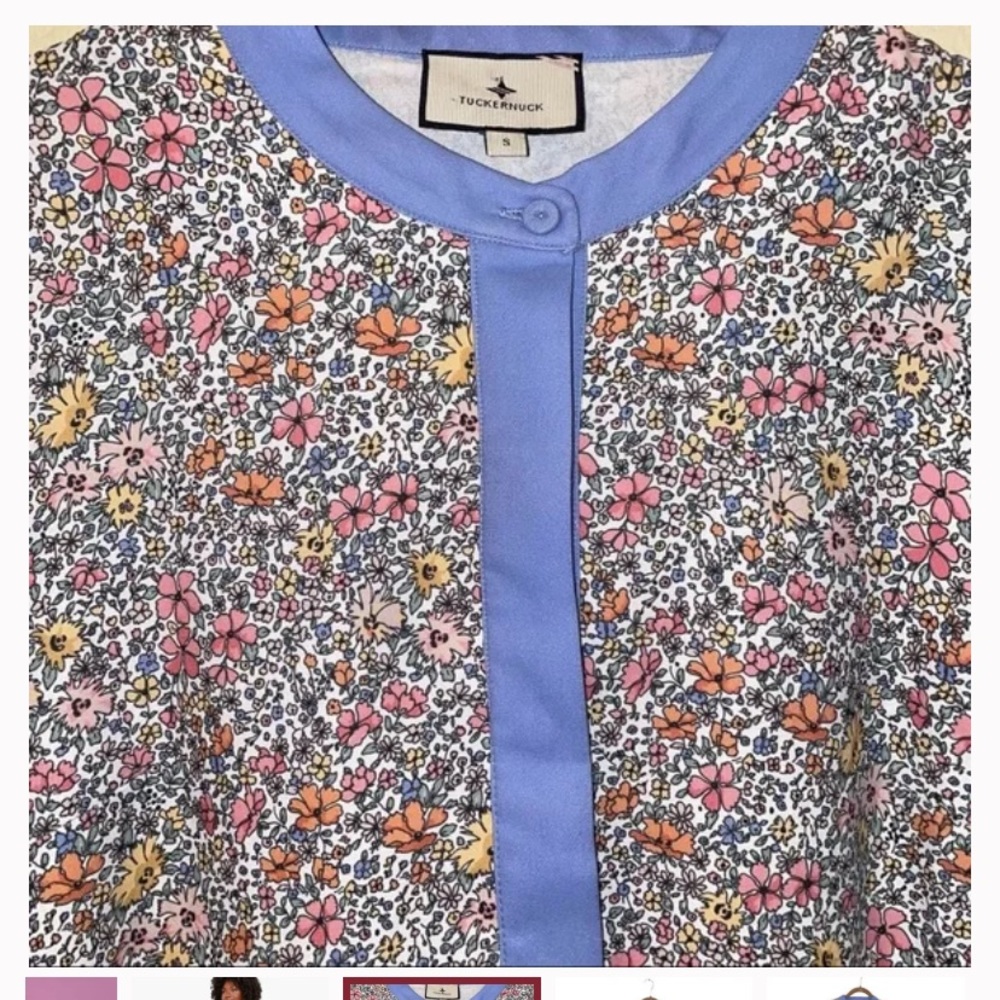 Tuckernuck Poppy Royal Shirt Dress - Picture 6 of 7